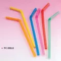 Pailles shaker Flexible multi-couleurs 24cm-8mm (11E01)